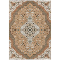 Machine Washable Indoor/Outdoor Chantille ACN2715 Orange 2'6" x 3'10" Rug