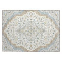 Machine Washable Indoor/Outdoor Chantille ACN2715 Ivory 1'8" x 2'6" Rug