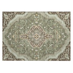 Machine Washable Indoor/Outdoor Chantille ACN2715 Green 1'8" x 2'6" Rug