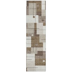 Machine Washable Indoor/Outdoor Chantille ACN2716 Brown 2'3" x 7'6" Runner Rug