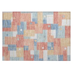 Machine Washable Indoor/Outdoor Chantille ACN2716 Orange 1'8" x 2'6" Rug