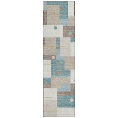 Machine Washable Indoor/Outdoor Chantille ACN2716 Ivory 2'3" x 7'6" Runner Rug