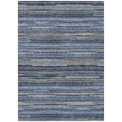 Machine Washable Indoor/Outdoor Chantille ACN2717 Blue 3' x 5' Rug