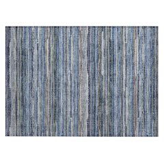 Machine Washable Indoor/Outdoor Chantille ACN2717 Blue 1'8" x 2'6" Rug