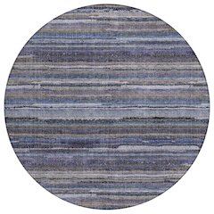 Machine Washable Indoor/Outdoor Chantille ACN2717 Brown 8' x 8' Round Rug