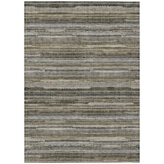 Machine Washable Indoor/Outdoor Chantille ACN2717 Gray 3' x 5' Rug