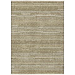 Machine Washable Indoor/Outdoor Chantille ACN2717 Brown 3' x 5' Rug