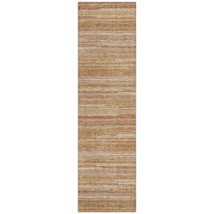 Machine Washable Indoor/Outdoor Chantille ACN2717 Orange 2'3" x 7'6" Runner Rug