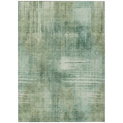 Machine Washable Indoor/Outdoor Chantille ACN2718 Green 3' x 5' Rug