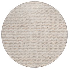 Machine Washable Indoor/Outdoor Chantille ACN2719 Ivory 8' x 8' Round Rug