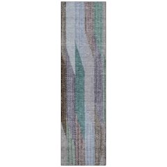 Machine Washable Indoor/Outdoor Chantille ACN2720 Brown 2'3" x 7'6" Runner Rug