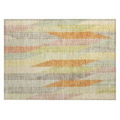 Machine Washable Indoor/Outdoor Chantille ACN2720 Gold 1'8" x 2'6" Rug