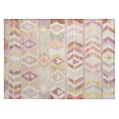 Machine Washable Indoor/Outdoor Chantille ACN2721 Orange 1'8" x 2'6" Rug
