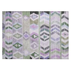 Machine Washable Indoor/Outdoor Chantille ACN2721 Green 1'8" x 2'6" Rug