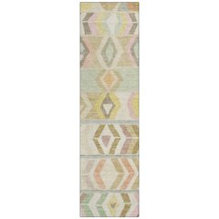 Machine Washable Indoor/Outdoor Chantille ACN2721 Brown 2'3" x 7'6" Runner Rug