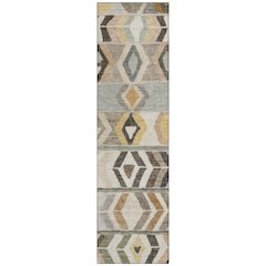 Machine Washable Indoor/Outdoor Chantille ACN2721 Gray 2'3" x 7'6" Runner Rug