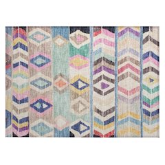 Machine Washable Indoor/Outdoor Chantille ACN2721 Pink 1'8" x 2'6" Rug