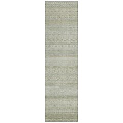 Machine Washable Indoor/Outdoor Chantille ACN2722 Brown 2'3" x 7'6" Runner Rug