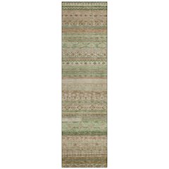Machine Washable Indoor/Outdoor Chantille ACN2722 Orange 2'3" x 7'6" Runner Rug