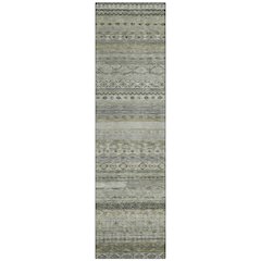 Machine Washable Indoor/Outdoor Chantille ACN2722 Gray 2'3" x 7'6" Runner Rug