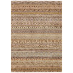 Machine Washable Indoor/Outdoor Chantille ACN2722 Orange 3' x 5' Rug
