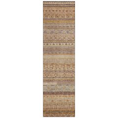 Machine Washable Indoor/Outdoor Chantille ACN2722 Orange 2'3" x 7'6" Runner Rug