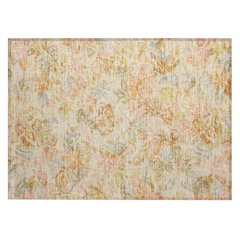 Machine Washable Indoor/Outdoor Chantille ACN2723 Orange 1'8" x 2'6" Rug