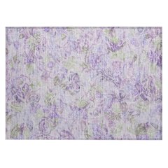Machine Washable Indoor/Outdoor Chantille ACN2723 Purple 1'8" x 2'6" Rug