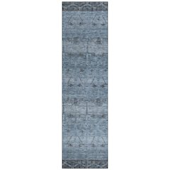 Machine Washable Indoor/Outdoor Chantille ACN2724 Blue 2'3" x 7'6" Runner Rug