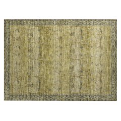 Machine Washable Indoor/Outdoor Chantille ACN2724 Gold 1'8" x 2'6" Rug