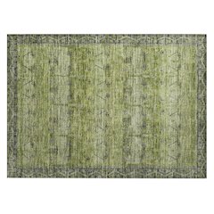Machine Washable Indoor/Outdoor Chantille ACN2724 Green 1'8" x 2'6" Rug