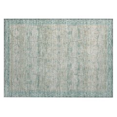 Machine Washable Indoor/Outdoor Chantille ACN2724 Teal 1'8" x 2'6" Rug