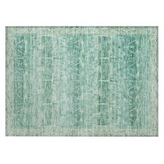 Machine Washable Indoor/Outdoor Chantille ACN2725 Teal 1'8" x 2'6" Rug