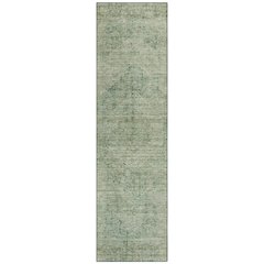Machine Washable Indoor/Outdoor Chantille ACN2726 Green 2'3" x 7'6" Runner Rug