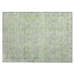 Machine Washable Indoor/Outdoor Chantille ACN2727 Green 1'8" x 2'6" Rug