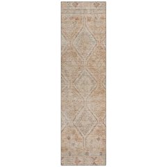 Machine Washable Indoor/Outdoor Chantille ACN2727 Orange 2'3" x 7'6" Runner Rug