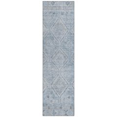 Machine Washable Indoor/Outdoor Chantille ACN2727 Blue 2'3" x 7'6" Runner Rug