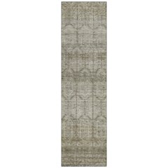 Machine Washable Indoor/Outdoor Chantille ACN2728 Brown 2'3" x 7'6" Runner Rug