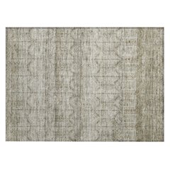 Machine Washable Indoor/Outdoor Chantille ACN2728 Brown 1'8" x 2'6" Rug