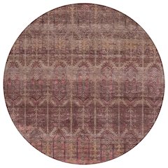 Machine Washable Indoor/Outdoor Chantille ACN2728 Red 8' x 8' Round Rug