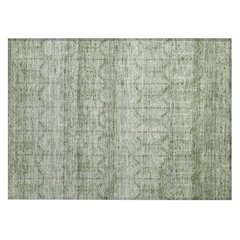 Machine Washable Indoor/Outdoor Chantille ACN2728 Green 1'8" x 2'6" Rug