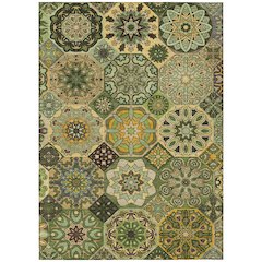 Machine Washable Indoor/Outdoor Chantille ACN2729 Green 3' x 5' Rug