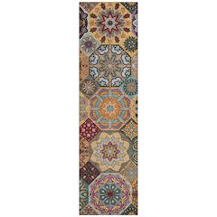 Machine Washable Indoor/Outdoor Chantille ACN2729 Orange 2'3" x 7'6" Runner Rug