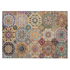 Machine Washable Indoor/Outdoor Chantille ACN2729 Orange 1'8" x 2'6" Rug