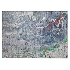 Machine Washable Indoor/Outdoor Chantille ACN2730 Blue 1'8" x 2'6" Rug