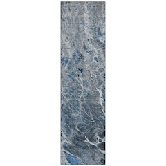 Machine Washable Indoor/Outdoor Chantille ACN2730 Blue 2'3" x 7'6" Runner Rug