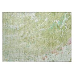 Machine Washable Indoor/Outdoor Chantille ACN2731 Green 1'8" x 2'6" Rug