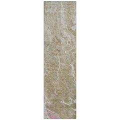 Machine Washable Indoor/Outdoor Chantille ACN2731 Brown 2'3" x 7'6" Runner Rug