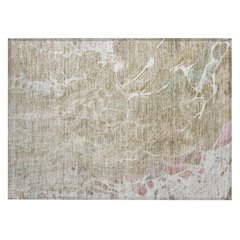 Machine Washable Indoor/Outdoor Chantille ACN2731 Brown 1'8" x 2'6" Rug