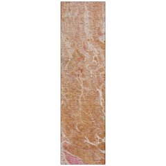 Machine Washable Indoor/Outdoor Chantille ACN2731 Orange 2'3" x 7'6" Runner Rug